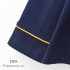 Nuevo Couple Embroidery algodón pjs cómodo Manga larga Turn-collar ropa de dormir para primavera