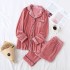 para caes y invierno puro algodón par cardigan pijamas más suaves, pijamas casuales de terciopelo dorado para senoras y hombre