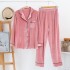 para caes y invierno puro algodón par cardigan pijamas más suaves, pijamas casuales de terciopelo dorado para senoras y hombre