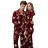 Pijamas sueltas de los amantes de manga larga en para caes y invierno