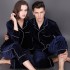 Manga larga Pijamas de pareja modables, pijamas de terciopelo