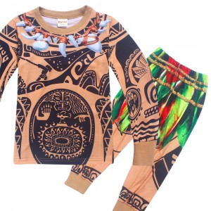 Cool Tribal Impresión lounge pijamas set cómodo batas para niños