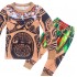 Cool Tribal Impresión lounge pijamas set cómodo batas para niños
