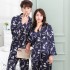 Manga larga barata pareja pjs seda de hielo pijamas femeninas, cómodo seda pijamas para hombre puede usar al aire libre