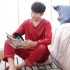 Pijamas de color puro satinado para hombre cómodo Lujo batas hombre