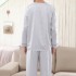 Pijamas de color puro satinado para hombre cómodo Lujo batas hombre