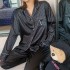VS New Reflective Silk Women Polka Dot Pijamas finos Homewear al por mayor