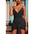 Lujo Tirantes sexy ropa de dormir cómodo pecho bajo Bata de noche