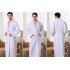 Vestido de noche de toalla 100% algodón con bolsillos Bata de baño a cuadros masculinos