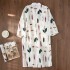 Camisón de verano 100% algodón gasa Kimono camisón camisón japonés completo para mujer