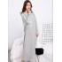 Vestido de noche estampado para mujeres Vestido de noche de algodón dulce Pijama de maternidad de manga larga