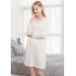 Pijamas de encaje de seda de punto de manga larga para mujeres Vestido de noche Primavera Verano Camisón de tamaño grande