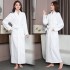 Mujeres Bata larga gruesa Bolsillos Camisón Camisón Sweet Lady Kimono Bata de baño Vestido de noche largo hasta el tobillo 