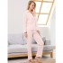 Manga larga algodón pijama para senoras cardigan Classic set pjs para primavera