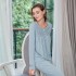 cómodo pijamas para mujer baratos batas senorass pijamas con collares redondos