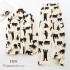 Manga largaPure algodón Wool Pijama set hombre para primavera baratos cómodo set de pareja pjs algodón