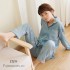 Manga largaalgodón Set pjs female para primavera cómodo Japanese Dibujos animados Yarn Full algodón Yarn lounge pijamas para senoras