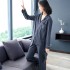 19 Nuevo Coloured algodón Manga largaLoving pijamas para senoras cómodo set pjs female