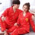 Manga larga Nuevo algodón de pareja pijamas para primavera cómodo boda batas