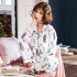 Nuevo algodón pijamas para embarazadas senoras en primavera delgado cardigan algodón Pjs female