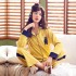 Cardigan de algodón puro de manga larga mujer 'pijamas para primavera Conjunto de solapa pjs para senoras