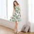 verano algodón pijamas sexy sling pijamas algodón, Encantador para senorass plant Impresión nightVestido