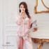 Nuevo Satin seda mujer 'pijamas Lindo Impresióned set pjs para senoras