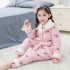pijamas de algodón para niños con pijamas a juego de terciopelo familiar en para caes y invierno