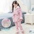 pijamas de algodón para niños con pijamas a juego de terciopelo familiar en para caes y invierno
