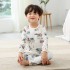 ninos cómodo algodón pijamas para primavera baratos Simple atmosphere lounge pijamas sets