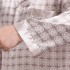 Conjuntos de pijama de seda helada de manga corta para hombres Conjunto de ropa de dormir de dos piezas de mediana edad y ancianos de gran tamaño