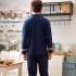 Pijamas para hombre de talla grande en ropa de dormir de dos piezas de primavera y otoño