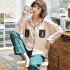 Pijama de manga larga de invierno para mujeres, juego de ropa de dormir de algodón.